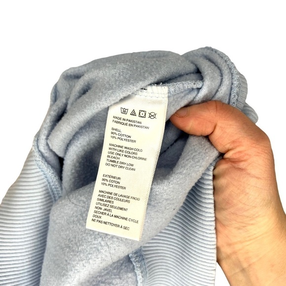 Urban Outfitters Blue Rose Gold Color blocked Crew Neck Sweatshirt Size Medium - Picture 6 of 12